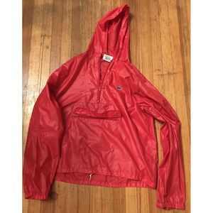 Hong Kong IZOD LACOSTE Red Hooded Pullover Jacket